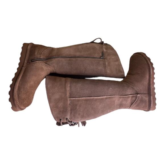 Bearpaw Tracy 2140W Hickory II Suede Leather Knee-High Boot Tan Women's 5M NWB - Picture 7 of 12